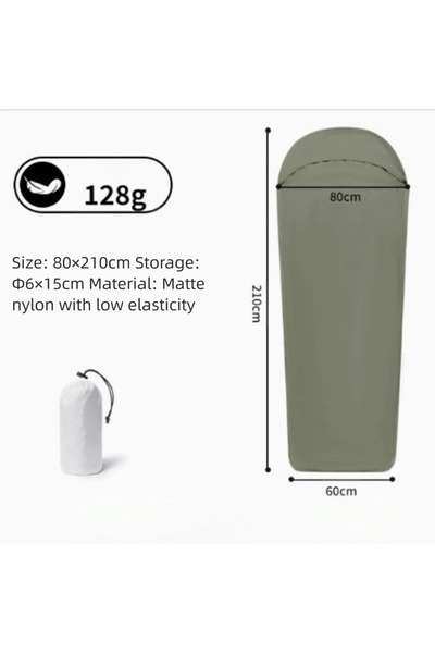 Choice Green Ultralight Sleeping Bag Liner Warm Inner Liner Sleeping Bags Nyl...