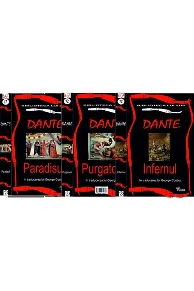 zupia Pachet 3 cărți The Divine Comedy Trilogy - Dante Alighieri (Inferno, Pu...