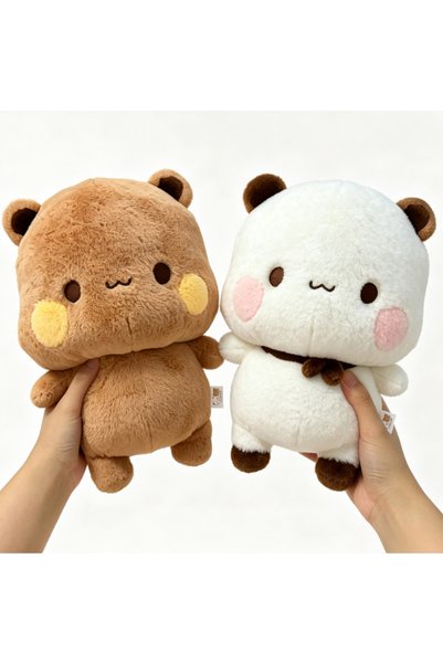 Choice 11cm-30cm 2pcs Yier Bubu Couple Plush Dolls Kawaii Cute Panda Stuffed ...