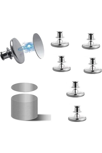 EXCEFORE Magnetic Shower Curtain Clips, Shower Curtain Splash Clips, Shower C...
