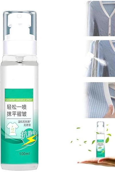 GENERAL Gentle Formula Clothes Wrinkle Remover Spray 100ml Anti-Static and Od...