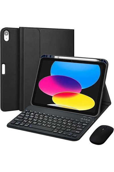 Generic Arabic Keyboard & Mouse with Case for iPad 10th Generation (10.9 inch...