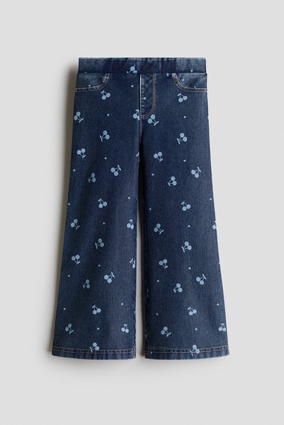 H&M Kot Görünümlü Geniş Jegging
