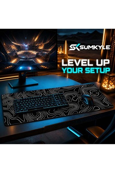 Sumkyle Large Desk Mouse Pad, 800 x 300 x 4 mm, 31.5 x 11.8 x 0.157 in, XXL G...