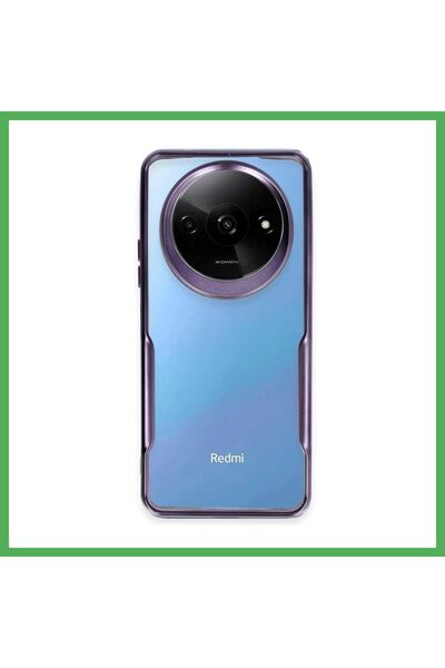 Nur store Çanta غطاء سيليكون متوافق مع هاتف Redmi A3 4G - لون أرجواني داكن من...