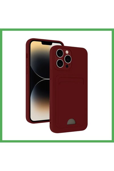 Nur store Çanta غطاء متوافق مع هاتف iPhone 15 Pro، من مادة السيليكون، مع تصمي...