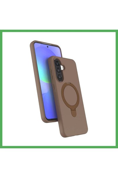 Nur store Çanta Samsung Galaxy A37 5G Compatible Regal MagSafe Stand Case - D...