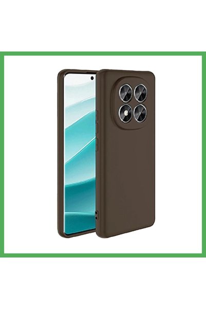 Nur store Çanta Redmi Note 14 Pro 5G Compatible Case - First Silicone - Brown...