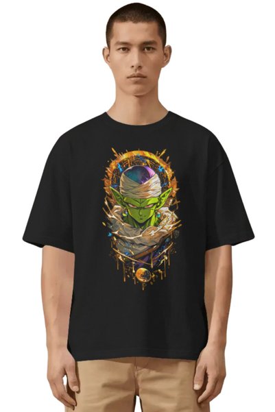 SEVBANO Unisex Oversized Piccolo Dragon Ball Anime Character Front-Printed Pr...
