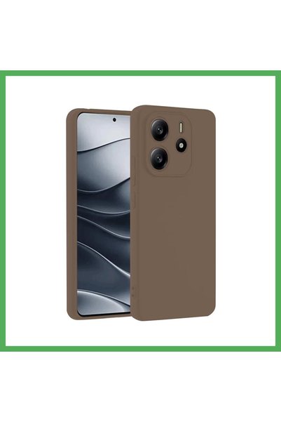 Nur store Çanta Redmi Note 14 4G-Compatible Case - First Silicone - Brown BEZOSS