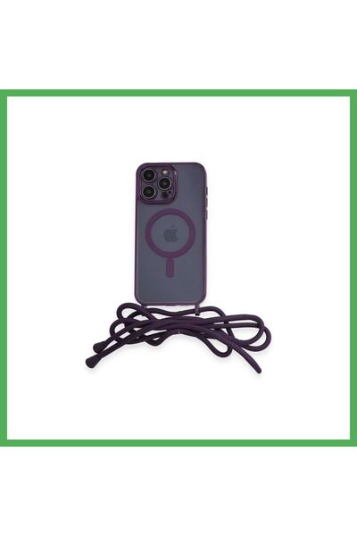 Nur store Çanta iPhone 12 Pro Max Compatible Case: Divo Laser-Cut Strap-On Ma...