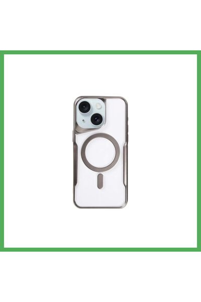 Nur store Çanta iPhone 15 Plus Compatible Case: Boyi MagSafe Silicone Cover -...