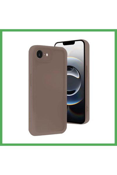 Nur store Çanta Viera Silicone Case Compatible with iPhone 16E - Brown BEZOSS