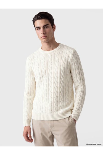 LC Waikiki Zero Roba Collar Embroidered Men's Knitwear Sweater from Uzg Store...