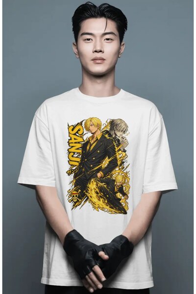 SEVBANO Unisex Oversized Vinsmoke Sanji One Piece Anime Character Pre-Printed...