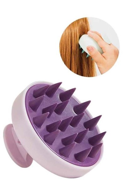 VIUAUAX فرشاة تدليك الشعر المصنوعة من السيليكون الناعم - فرشاة شامبو للشعر من...