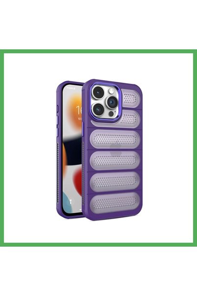 Nur store Çanta غطاء سيليكون Airmax متوافق مع هاتف iPhone 14 Pro - لون بنفسجي...