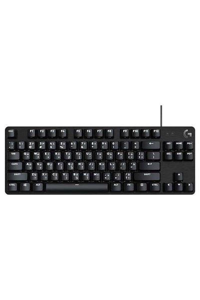 logitech لوحة مفاتيح ألعاب سلكية منخفضة الارتفاع G515 TKL، قابلة للتخصيص بالك...