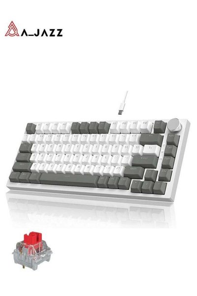 GENERAL A-jazz AK820 Gaming Keyboard, USB-C Wired 75% Mechanical Keyboard, Sp...