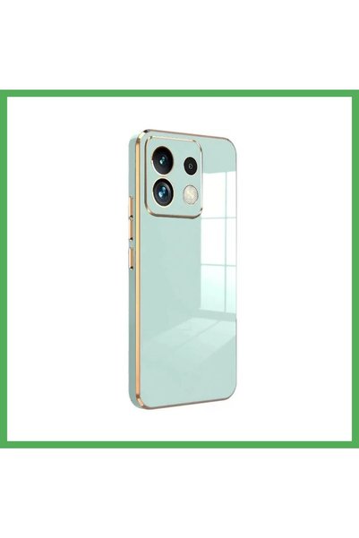 Nur store Çanta Poco M6 Pro 4G-Compatible Silicone Flip Case - Light Green BE...