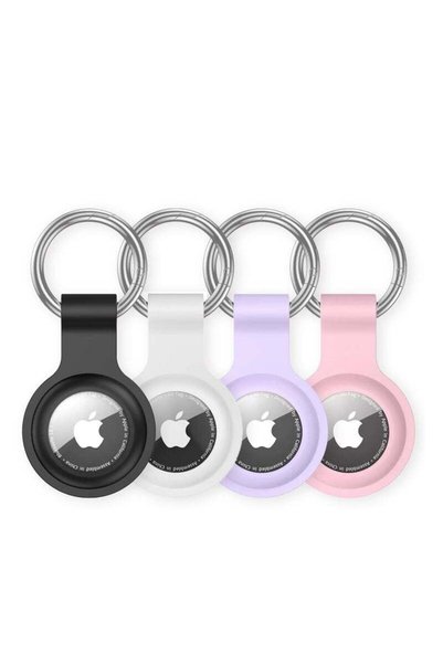 CITRUS YUJA YUJA 4 Pack Protective Air Tag Case Waterproof Liquid Silicone fo...