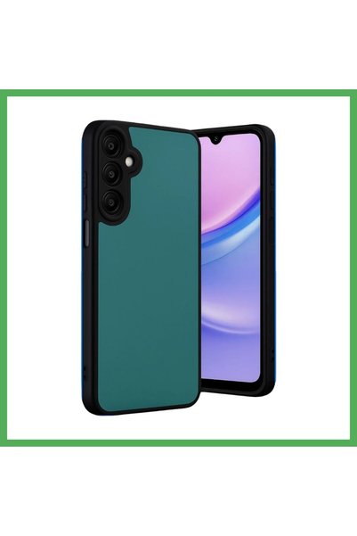 Nur store Çanta غطاء جلدي من أراس متوافق مع هاتف سامسونج جالاكسي M15 - لون أخ...