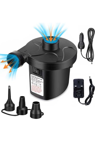 ULHYC Electric Air Pump with 3 Nozzles, 2 in 1 Car Mounted Electric Air Pump,...