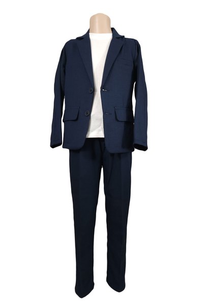 Generic Brand Costum elegant baieti, HTEB 113, culoare bleumarin