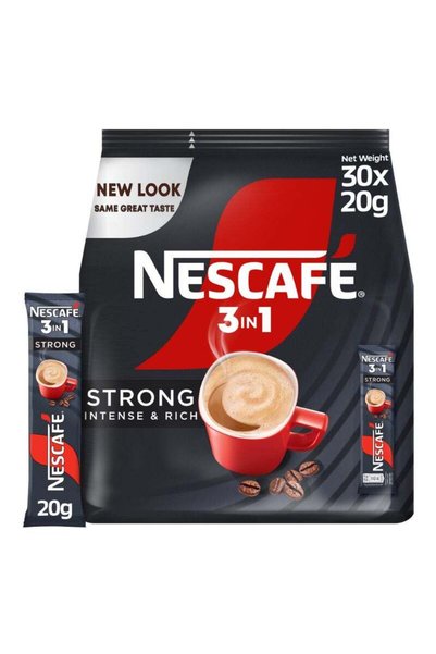 Nescafe قهوة فورية قوية ومكثفة وغنية 3 في 1