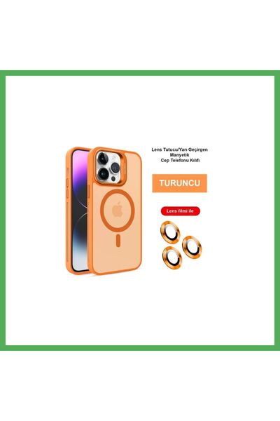 Nur store Çanta Joko iPhone 14 Pro Compatible Case with Flat Lens and MagSafe...