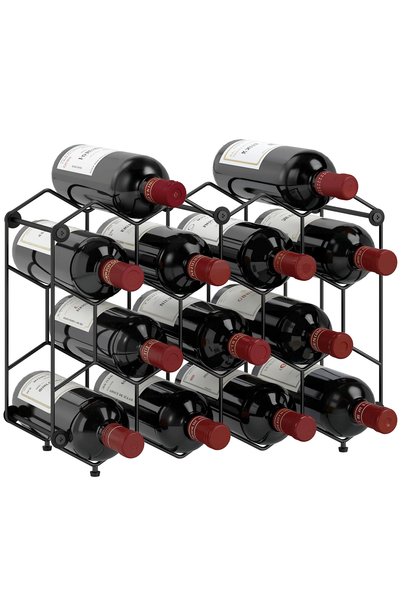 Generic Brand Suport pentru vin pentru 13 sticle, design tip fagure, cu picio...