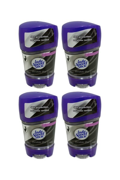 Lady Speed 4x PACK ANTIPERSPIRANT STICK 65G GEL INVISIBLE