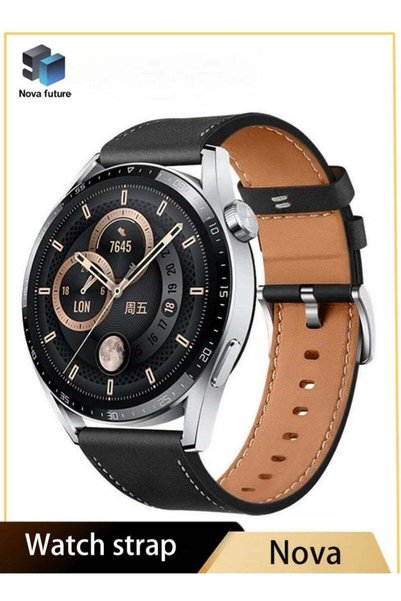 NOVACOM أحزمة جلدية Nova future متوافقة مع ساعة Huawei Watch GT6/GT5/UItimate...