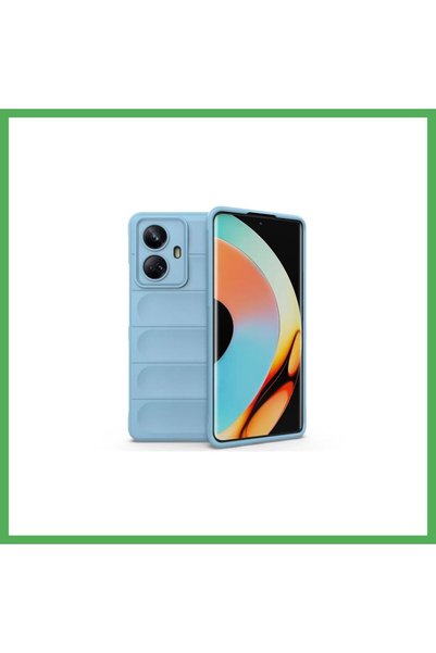Nur store Çanta Realme 10 Pro 5G Compatible Case - Optimum Silicone - Sky Blu...