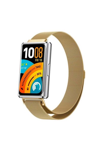 HablTech سوار ميلانيزي متوافق مع ساعة هواوي باند 11 / 11 برو، سوار ساعة ذكية ...