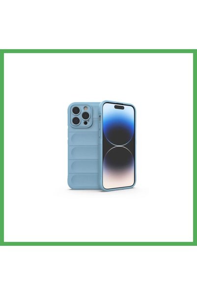 Nur store Çanta iPhone 15 Pro Compatible Case - Optimum Silicone - Sky Blue B...