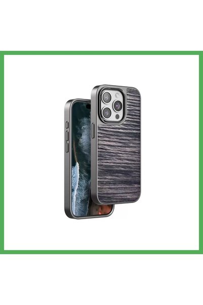 Nur store Çanta Venco iPhone 15 Pro Compatible Wave Case - Brown BEZOSS