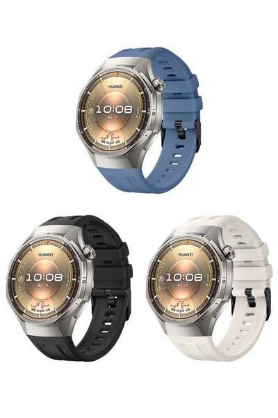 HablTech 6 Pcs Silicone Bands Compatible with Huawei Watch GT6 Pro 46mm Soft ...