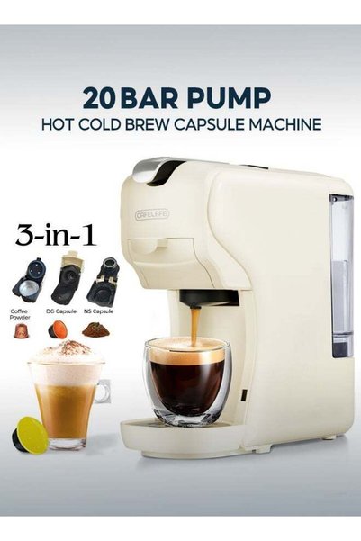 Cafelffe ماكينة قهوة متعددة الاستخدامات 3 في 1، ماكينة قهوة إسبريسو أوتوماتيك...