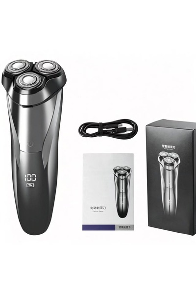 Generic Customized Men's Rotary Shaver Twin Blade 90-Min Runtime USB-Powered ...