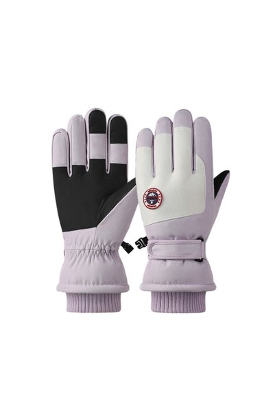 Generic Brand Purple Waterproof Winter Ski Gloves for Women One Size