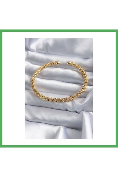 Nur store Çanta سوار نسائي من الفولاذ 316L بلون ذهبي من BEZOSS