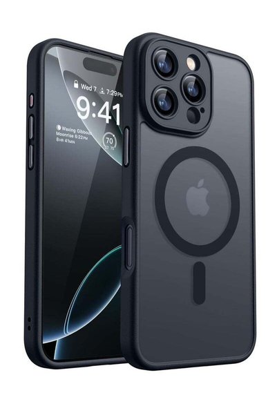 SOKAD غطاء MagSafe بلون وردي غير لامع لهاتف iPhone 16 Pro Max، يوفر حماية كام...