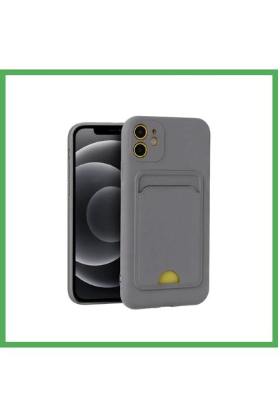 Nur store Çanta iPhone 11 Compatible Case: Kelvin Silicone with Business Card...