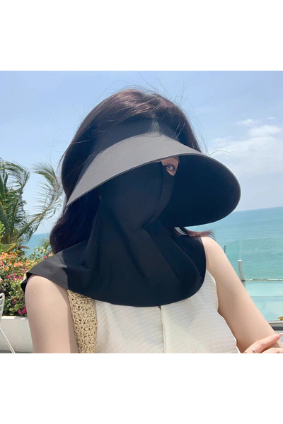 Generic Brand Black Womens Wide Brim Sun Hat with UV Protection Lightweight a...
