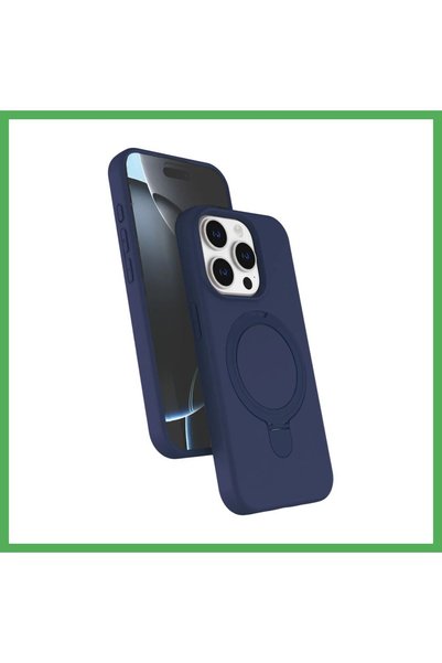 Nur store Çanta غطاء هاتف iPhone 15 Pro Max متوافق مع نظام MagSafe، مع حامل -...