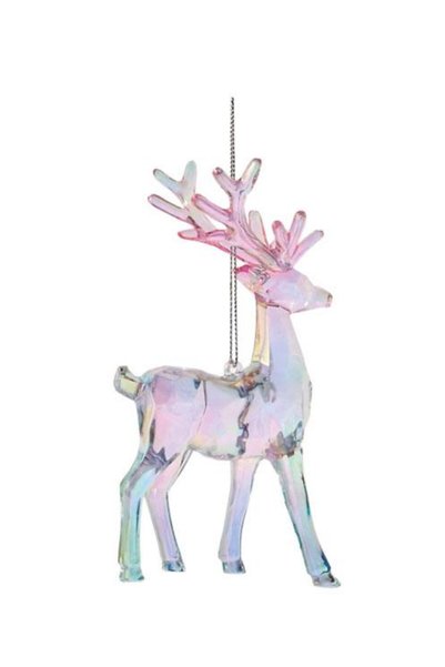 Adana Pasta Malzemeleri NEW YEAR'S TREE ORNAMENT: REINDEER, TRANSPARENT PLAST...