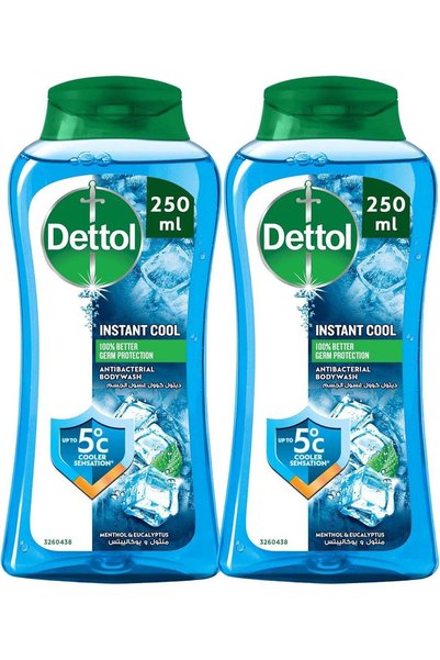 Dettole Dettol غسول جسم مضاد للبكتيريا برائحة المنثول واليوكالبتوس المنعشة، ع...
