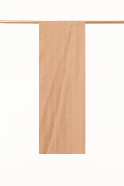 Kayra Monogram Patterned Cotton Shawl, Beige