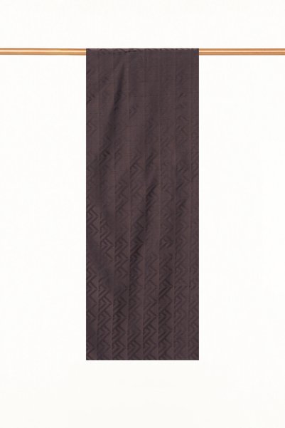 Kayra Monogram Patterned Cotton Shawl, Dark Brown